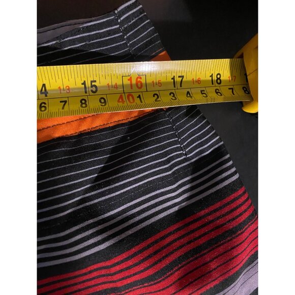 Tony Hawk Board Shorts Mens 32 10" Striped Beach Swim Trunks - Picture 4 of 6